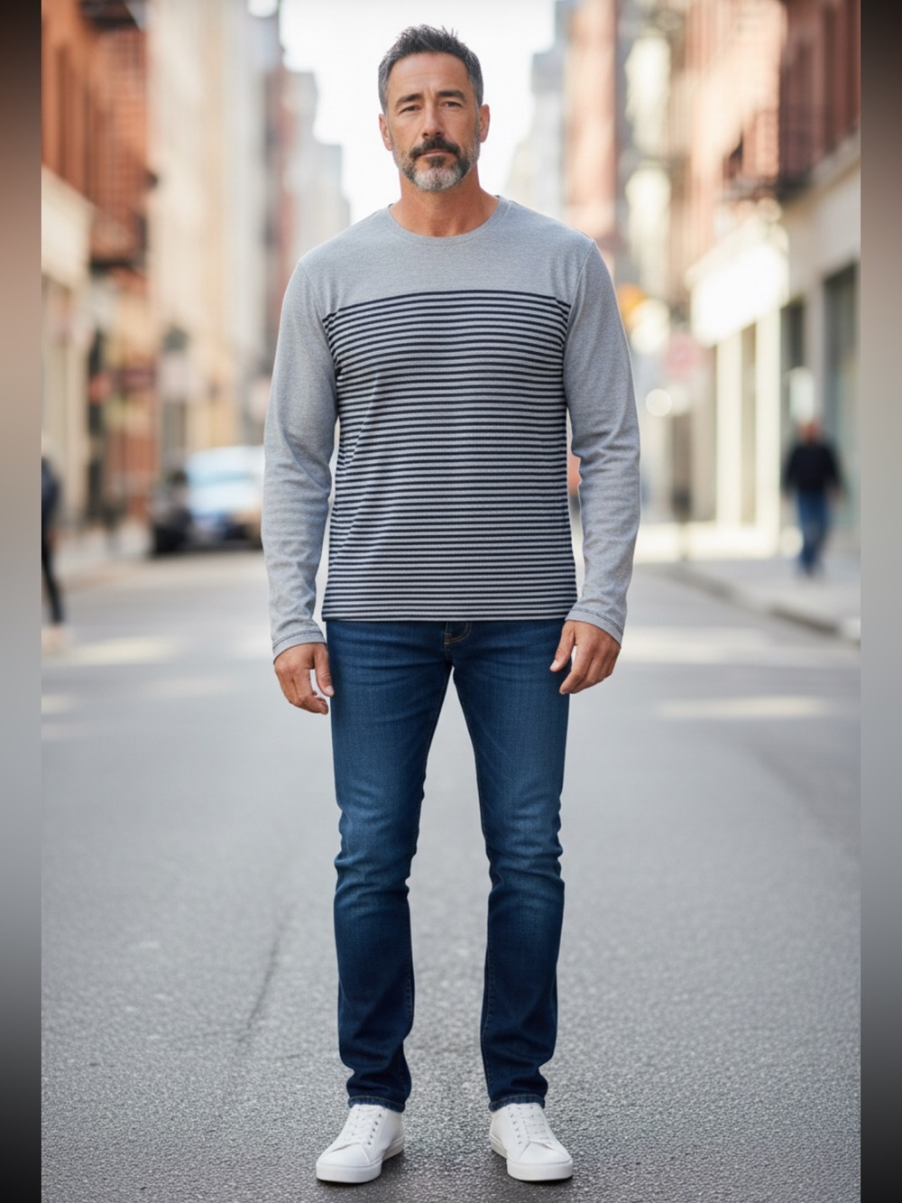 HUGO BOSS long sleeve crewneck tshirt
